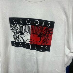 Crooks & Castles White Figuh Graphic T-Shirt